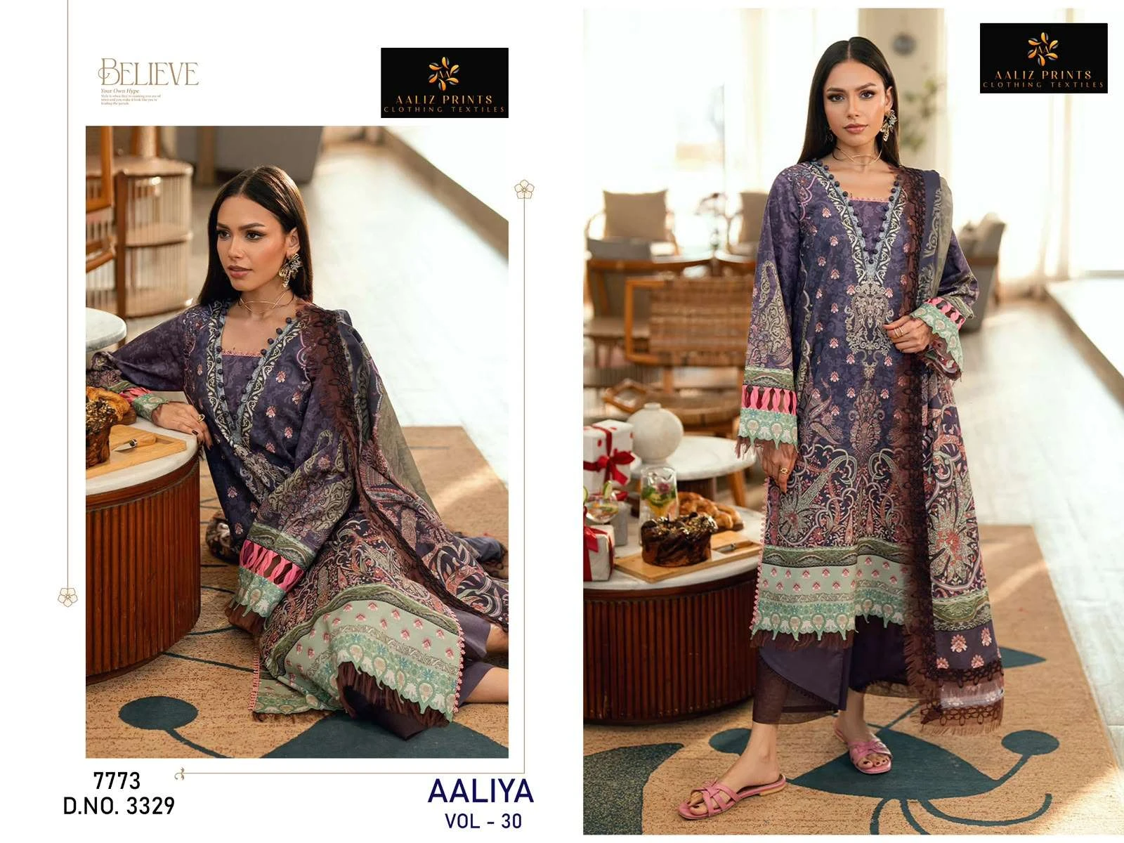 Aaliz Print Aaliya Vol 30 Ready Made Collection - Readymade Dress 6
