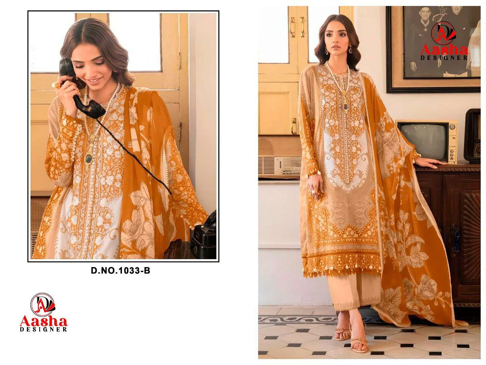 Aasha Designer D No 1033 & 1034 2