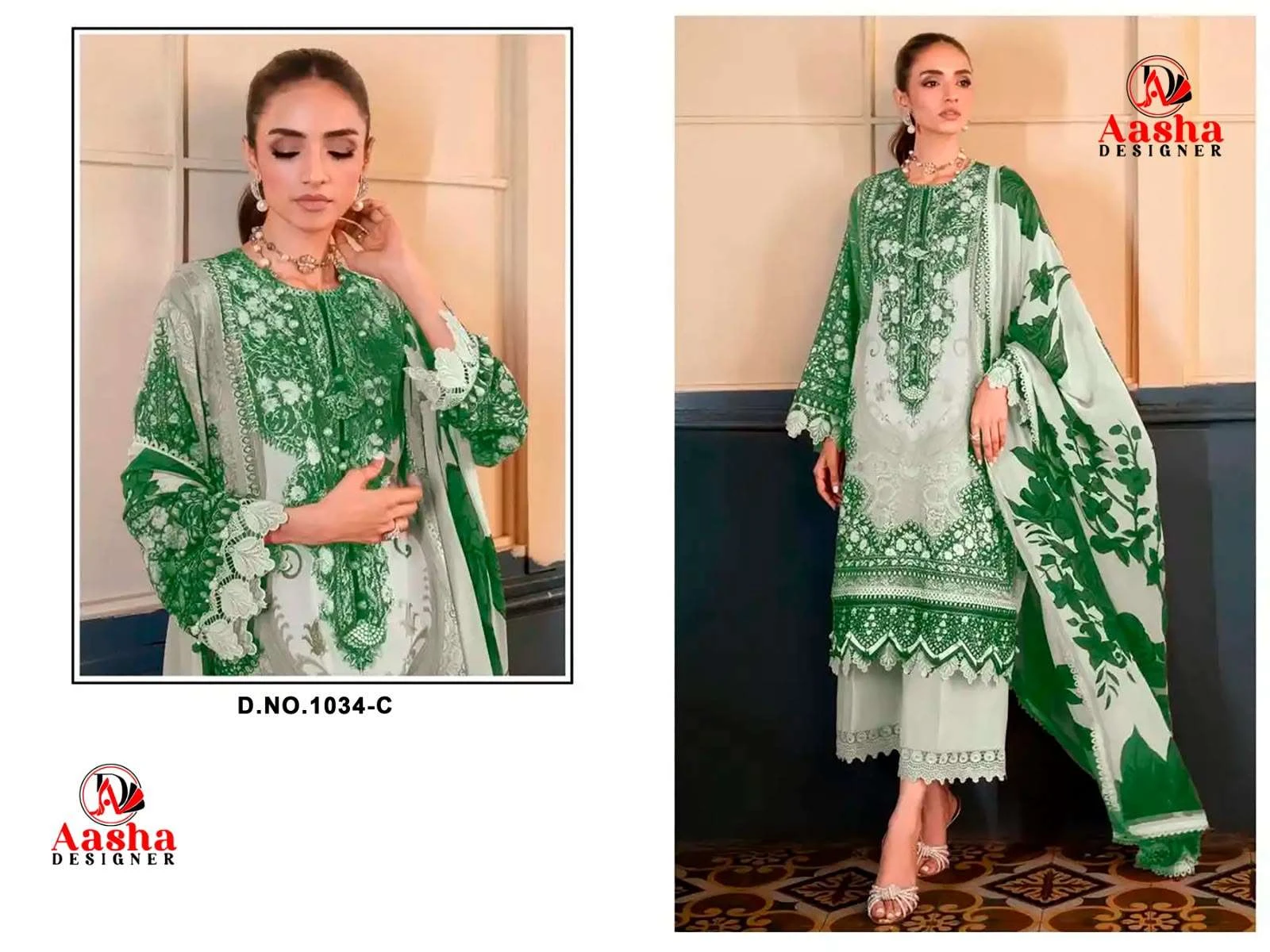 Aasha Designer D No 1034 C 2