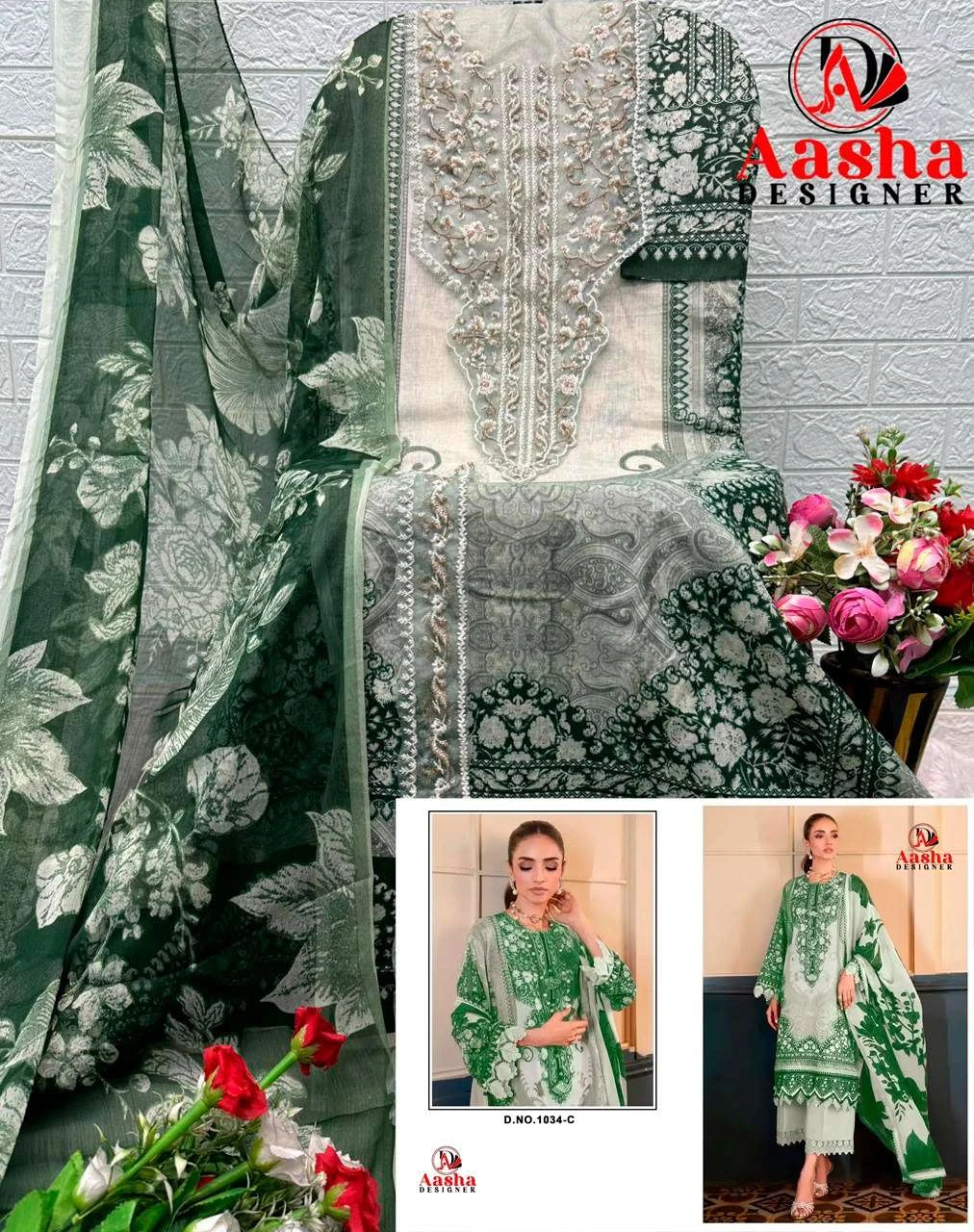Aasha Designer D No 1034 C 3