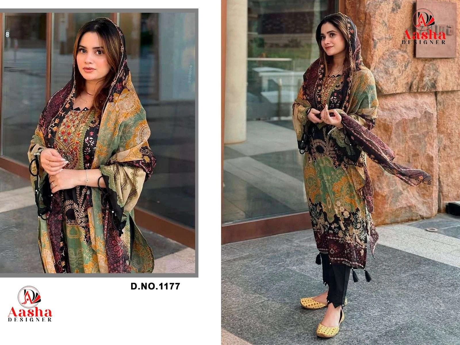 Aasha Designer Design No - 1177 1