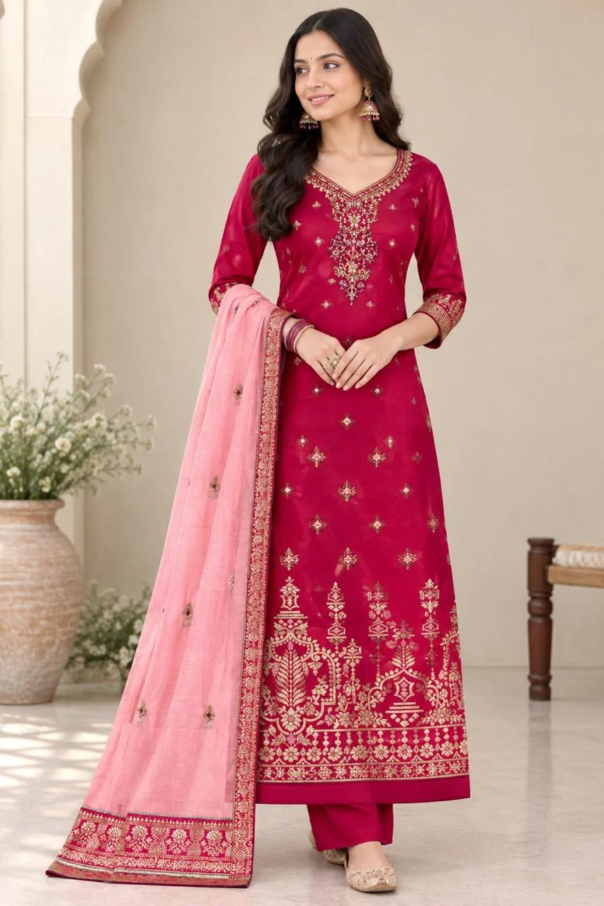 Alisa Sahir Satin Georgette Colorful 3