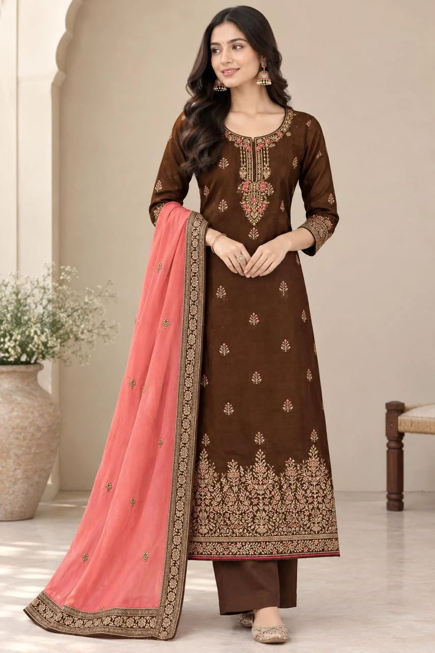 Alisa Sahir Satin Georgette Colorful 4