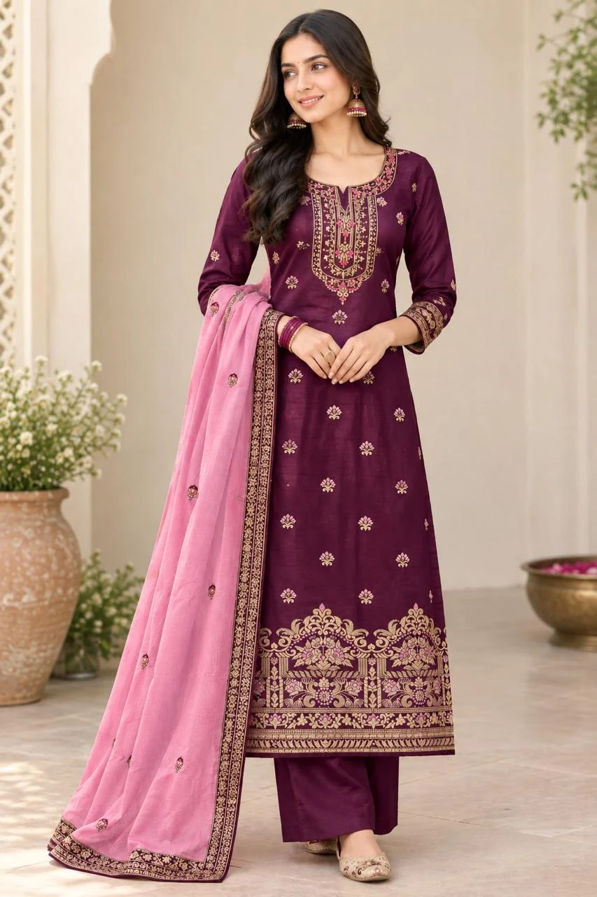 Alisa Sahir Satin Georgette Colorful 5