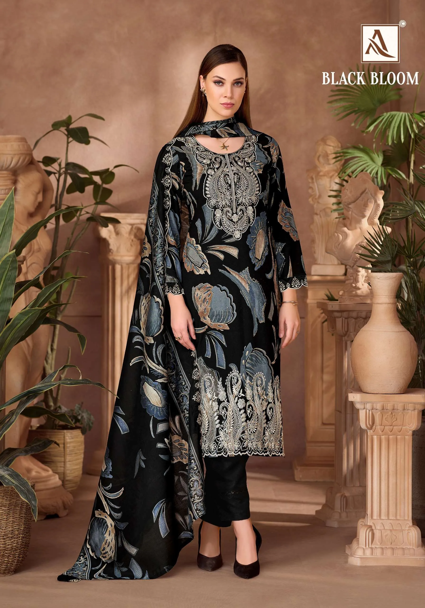 Alok Suits Black Bloom 2