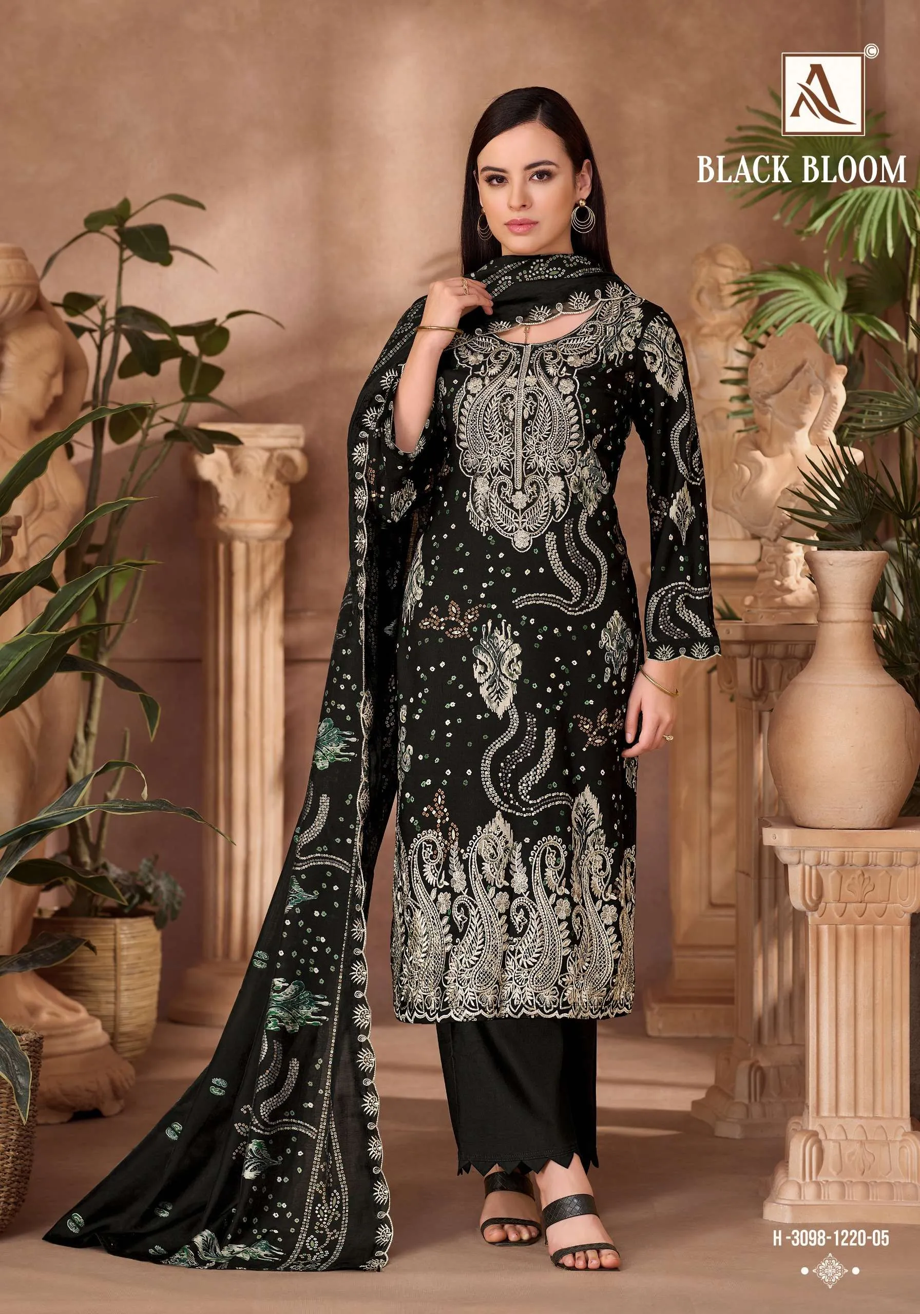 Alok Suits Black Bloom 3