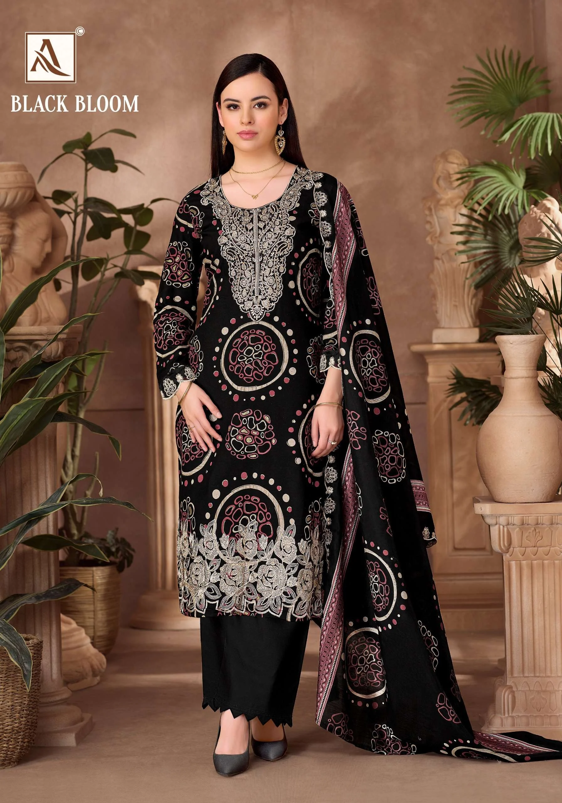 Alok Suits Black Bloom 5