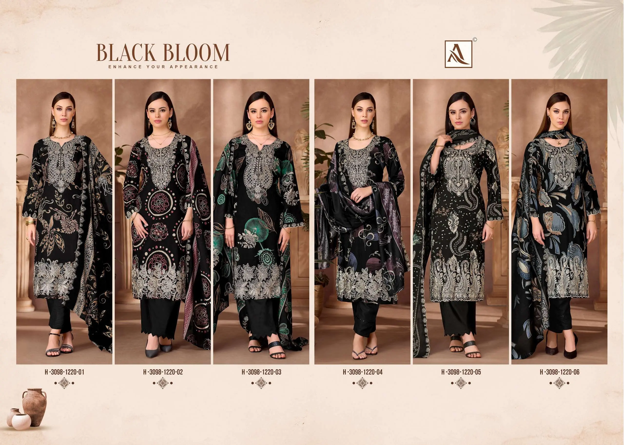 Alok Suits Black Bloom 8