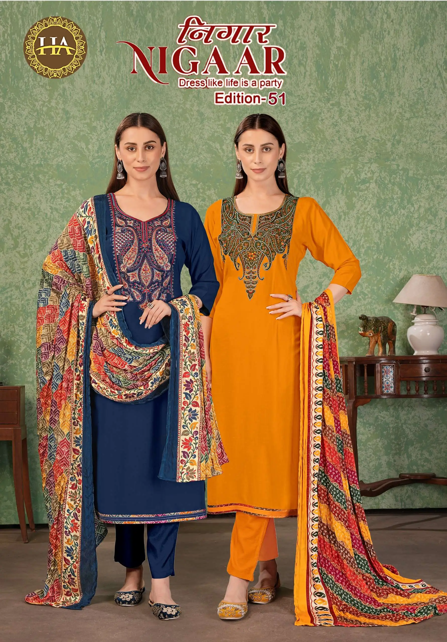 Alok Suits Nigaar Vol 51