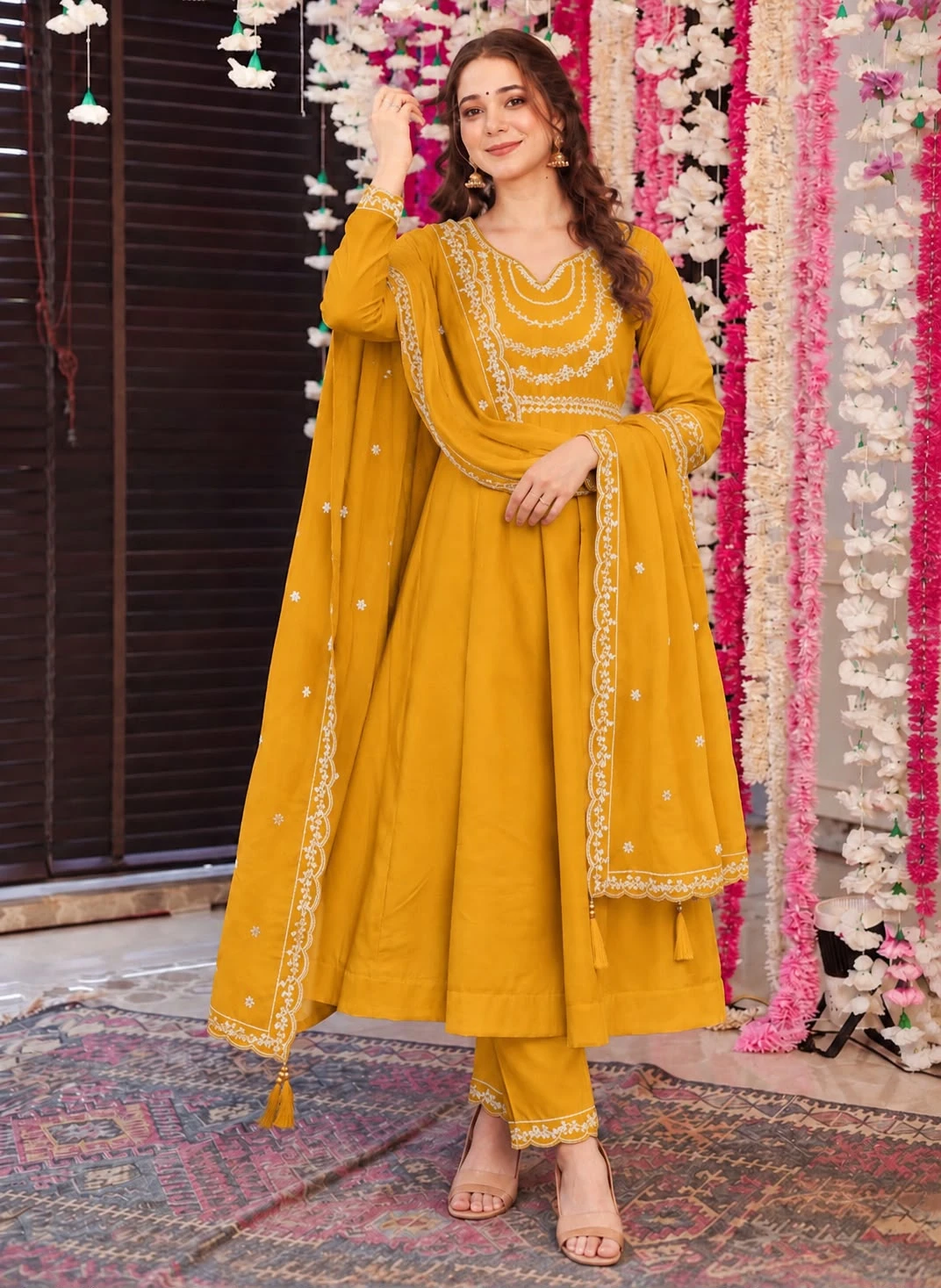 Anaya Roman Silk Anarkali Suit Collection 5