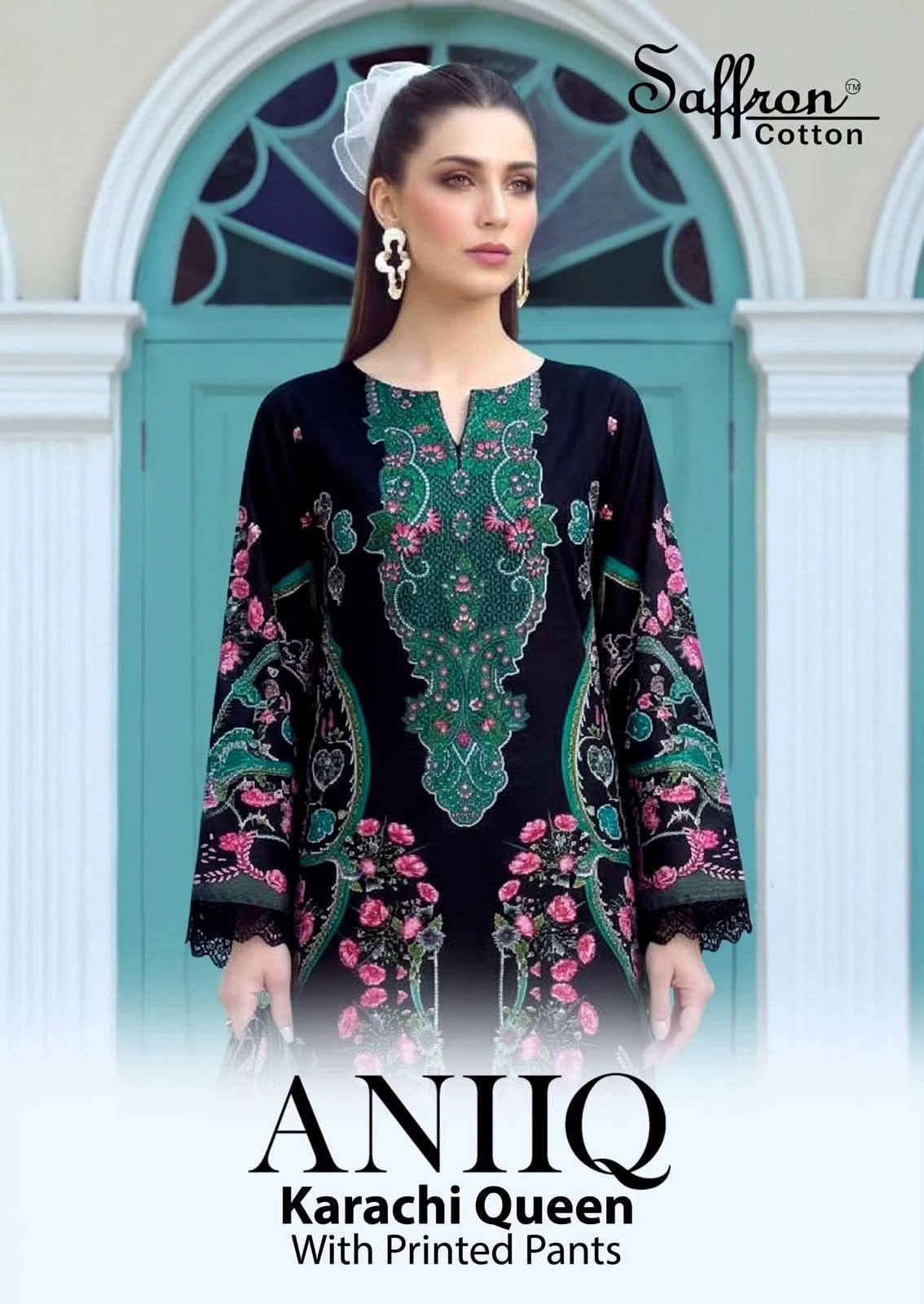 Aniq Karachi Queen With Printed Pants