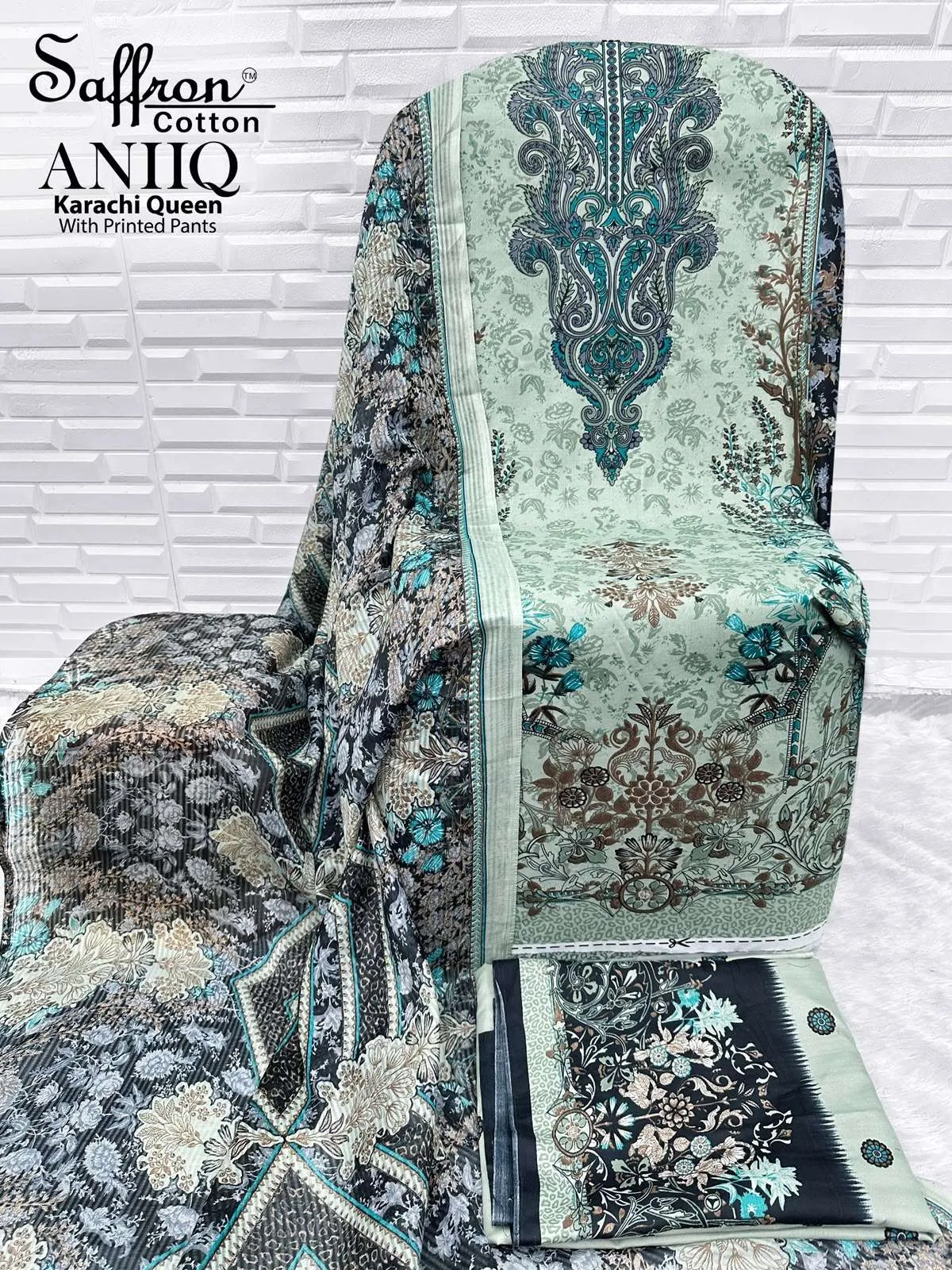 Aniq Karachi Queen With Printed Pants 11