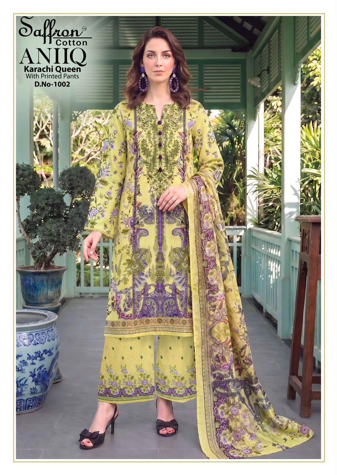 Aniq Karachi Queen With Printed Pants 14