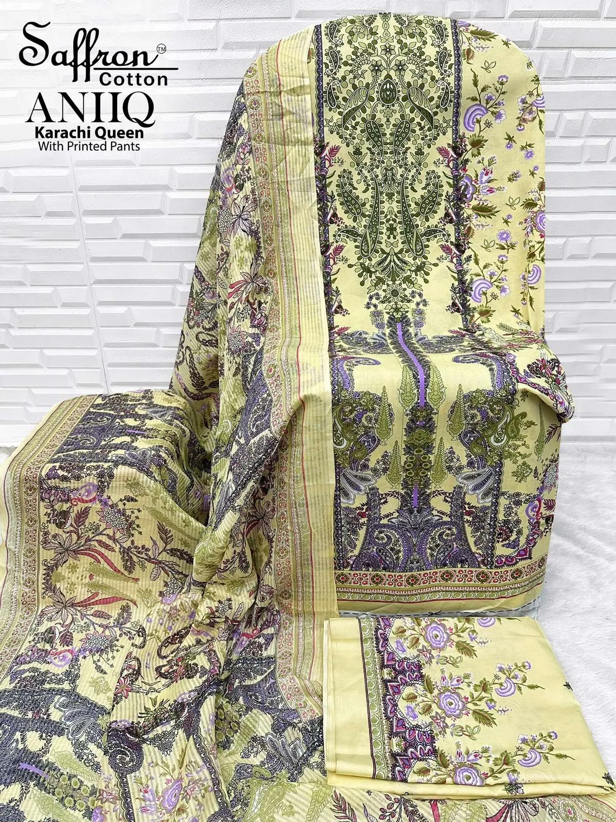 Aniq Karachi Queen With Printed Pants 15