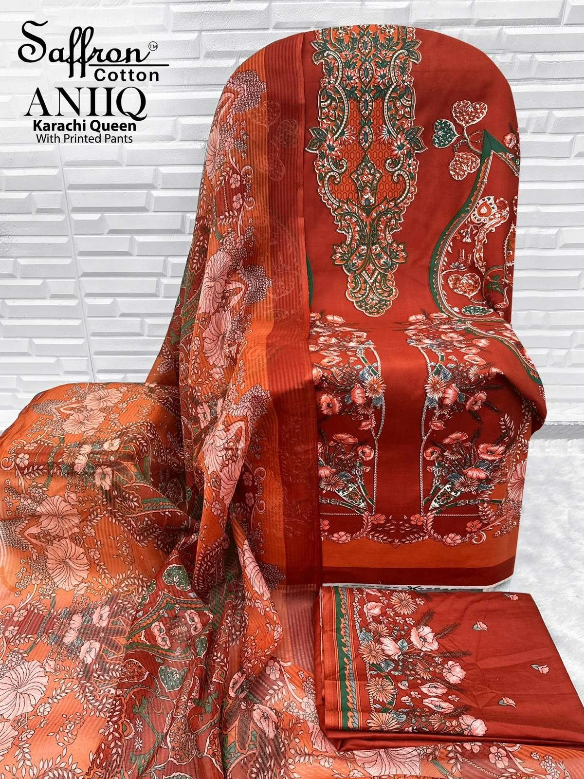 Aniq Karachi Queen With Printed Pants 17