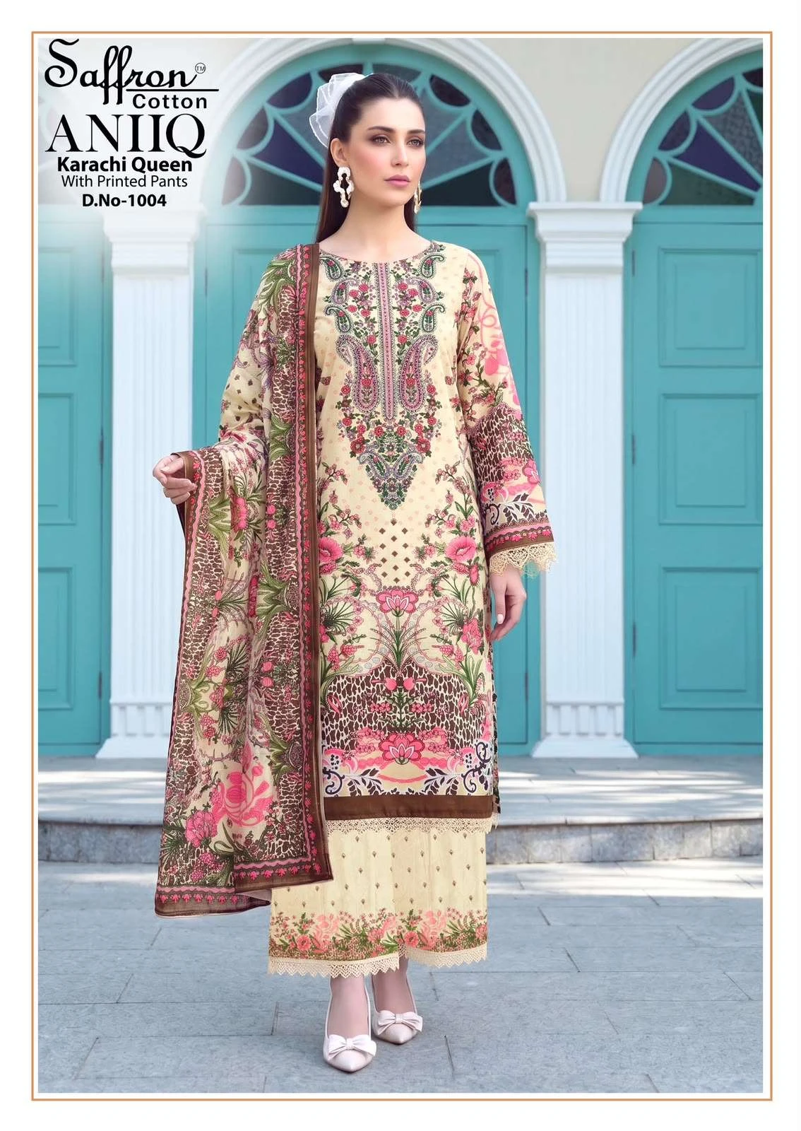 Aniq Karachi Queen With Printed Pants 18
