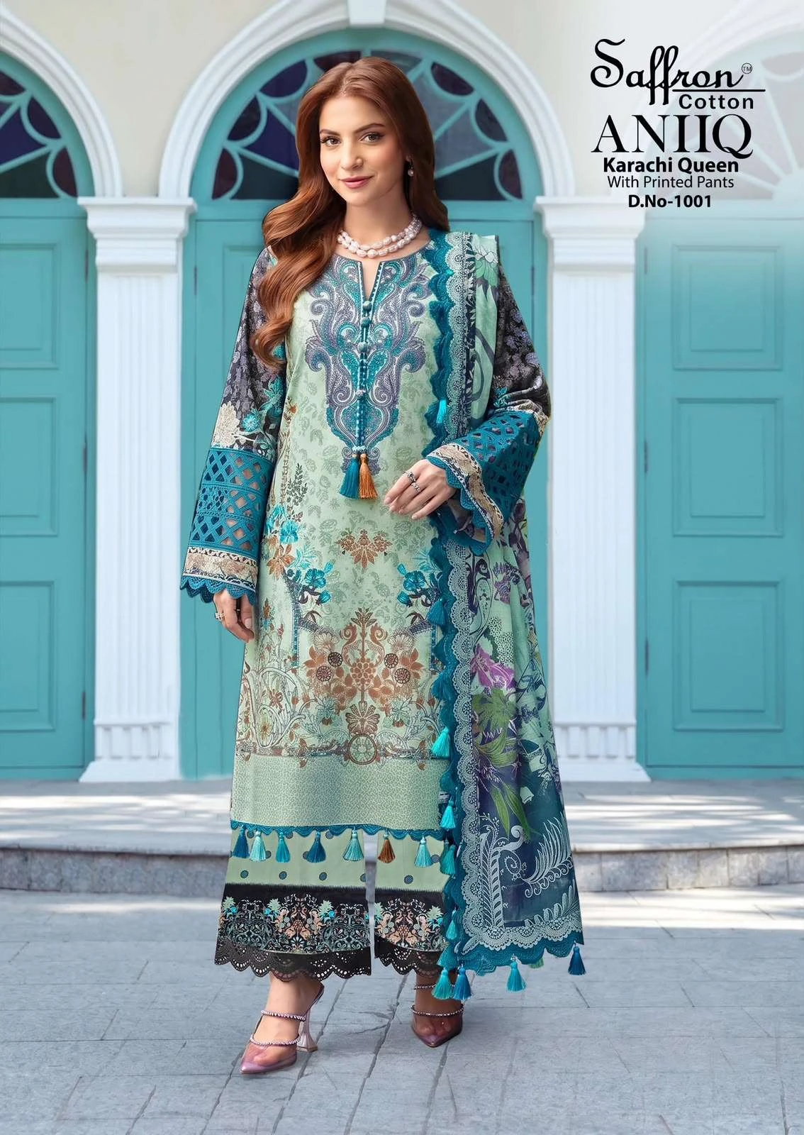 Aniq Karachi Queen With Printed Pants 2