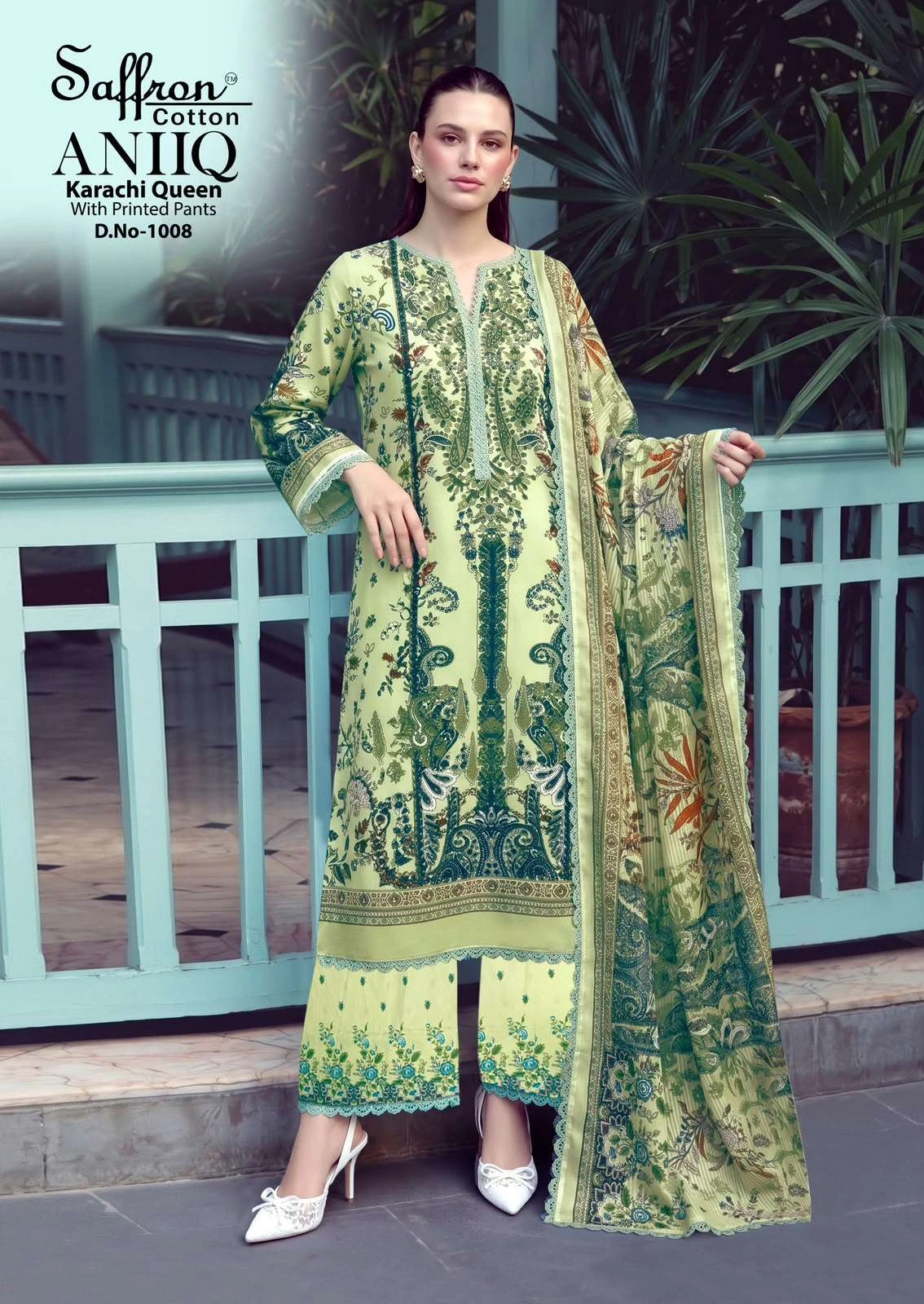 Aniq Karachi Queen With Printed Pants 6