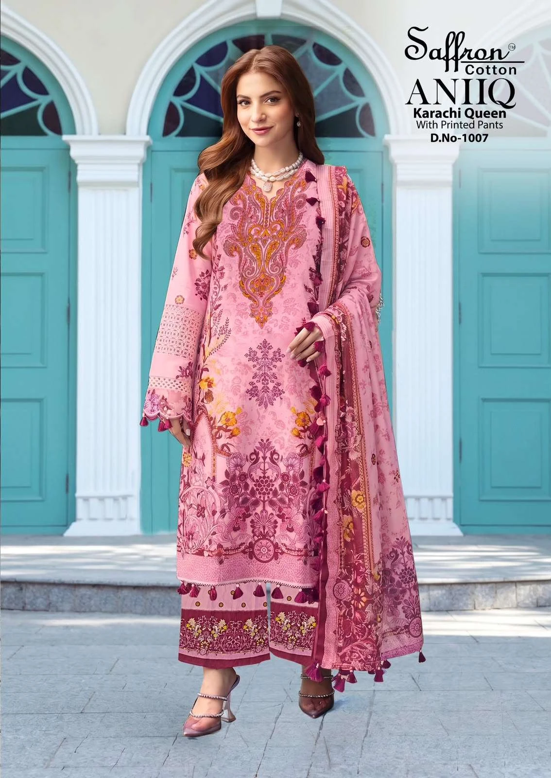 Aniq Karachi Queen With Printed Pants 8