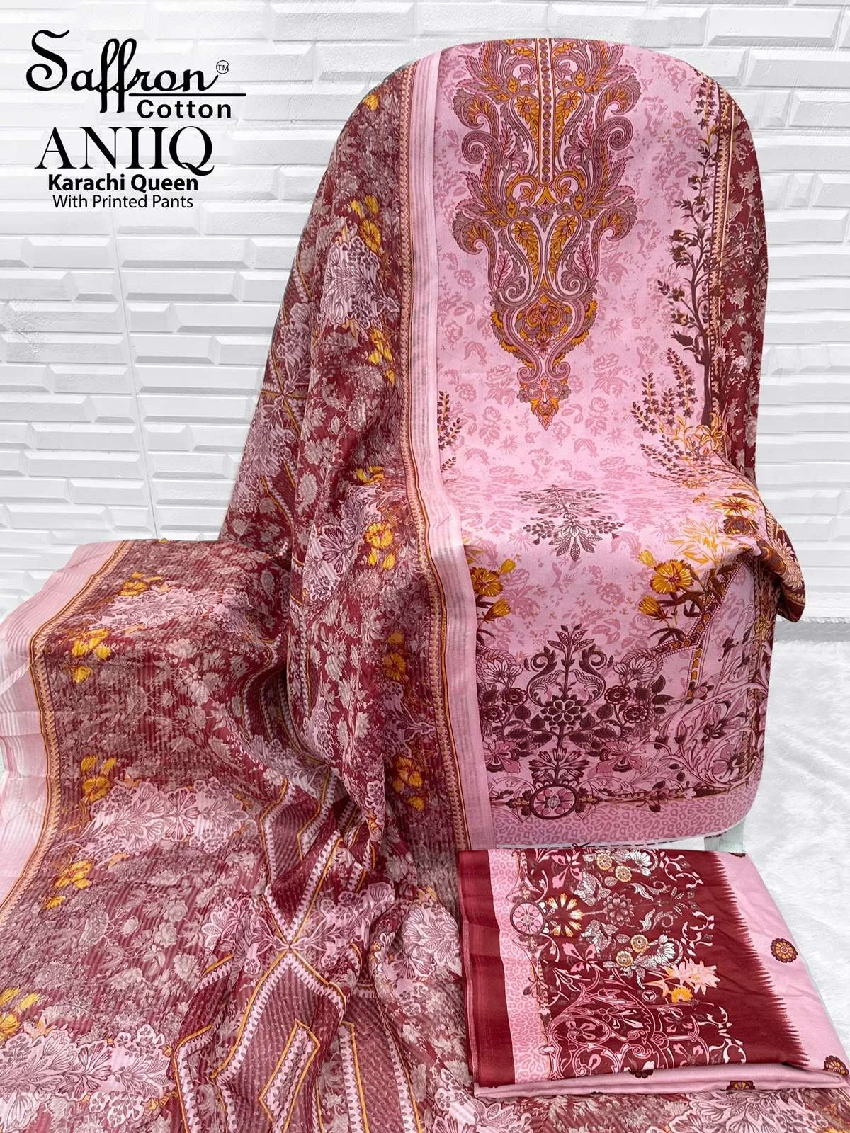 Aniq Karachi Queen With Printed Pants 9