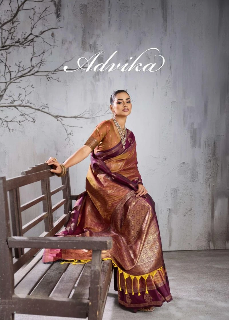 Ast Advika Silk Zari Weaving Festival Wear Saree Collection