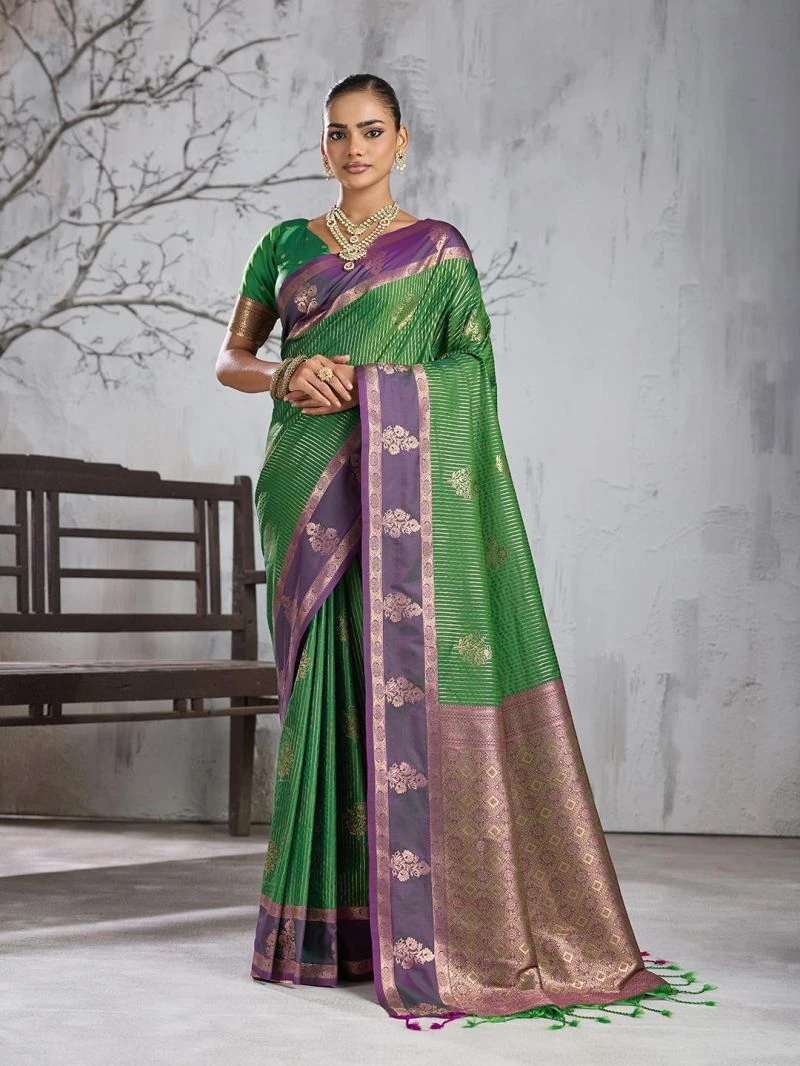 Ast Advika Silk Zari Weaving Festival Wear Saree Collection 3