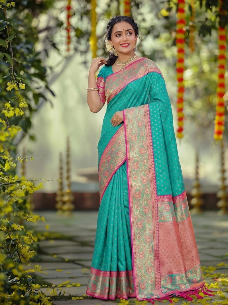 Ast Afreen Vol 2 Silk Zari Weaving Saree Collection 3