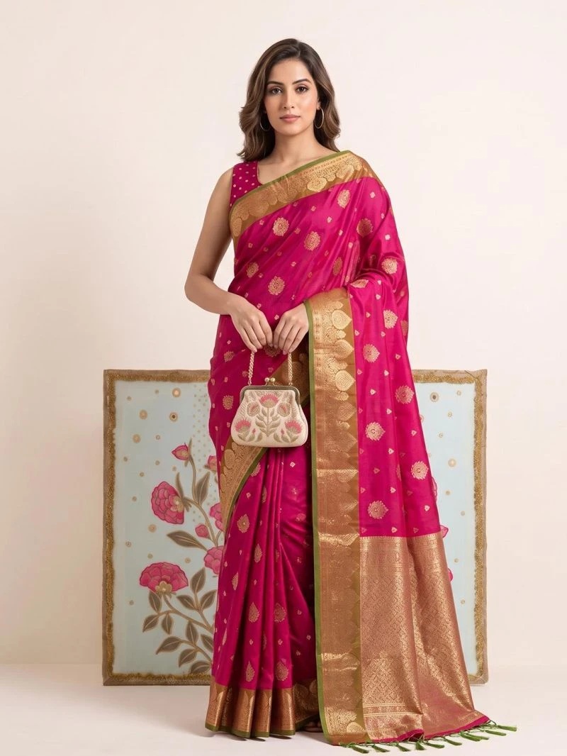 Ast Devanshi Soft Silk Zari Weaving Saree Collection 7