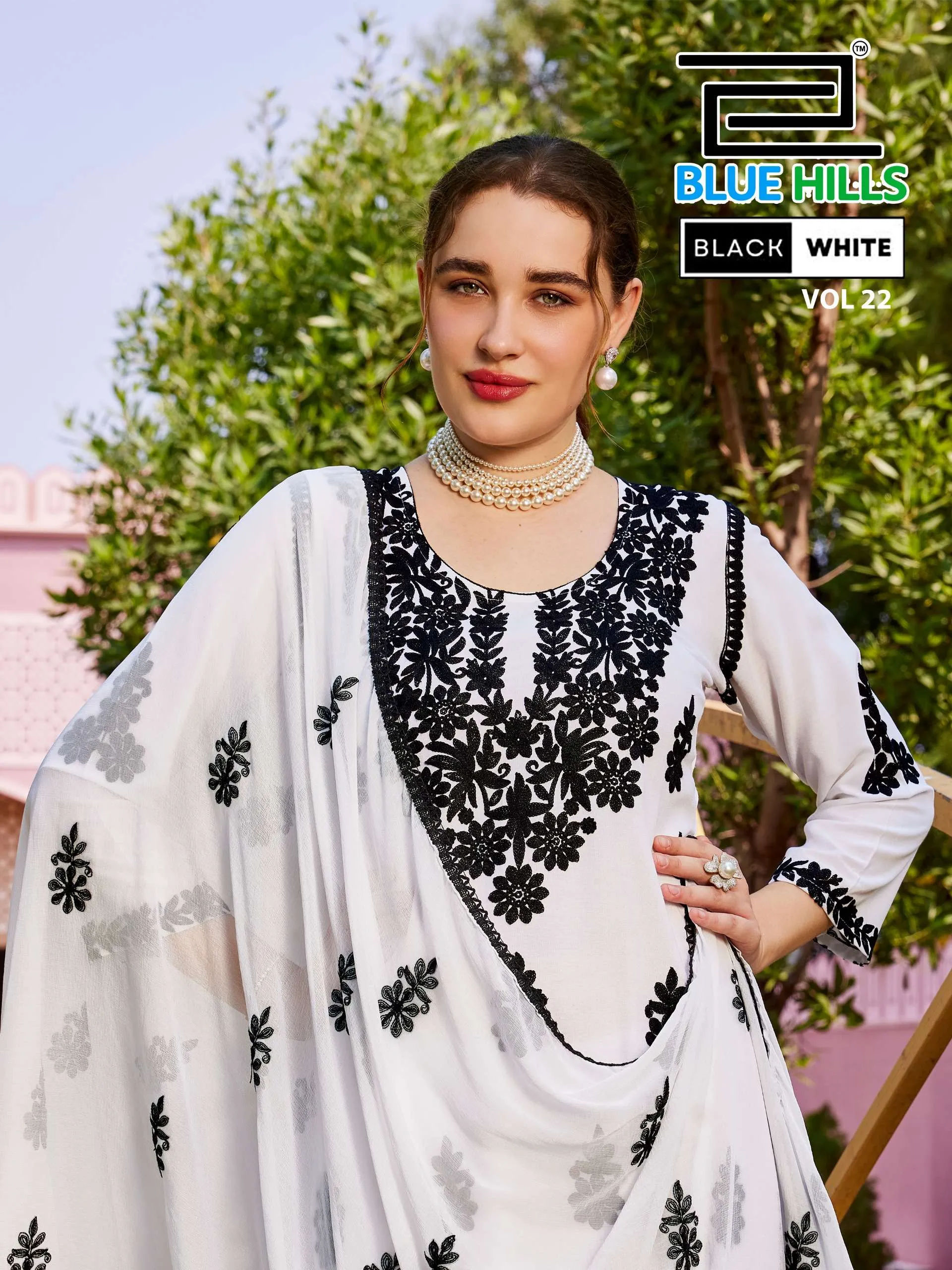 Blue Hills Black And White Vol 22 - Readymade Dress 1