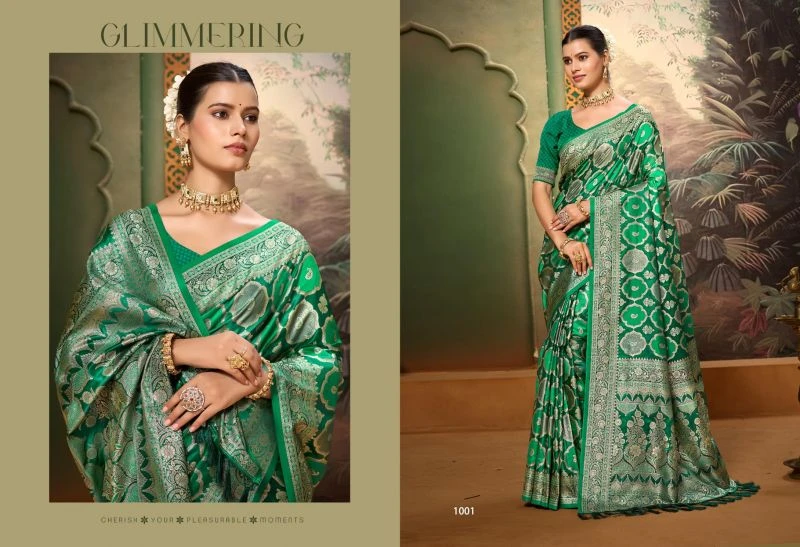 Bunawat Chetnya Vol 3 Satin Silk Woven Worked Saree Collection 6