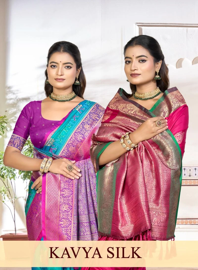 Bunawat Kavya Silk Soft Silk Woven Work Festival Saree
