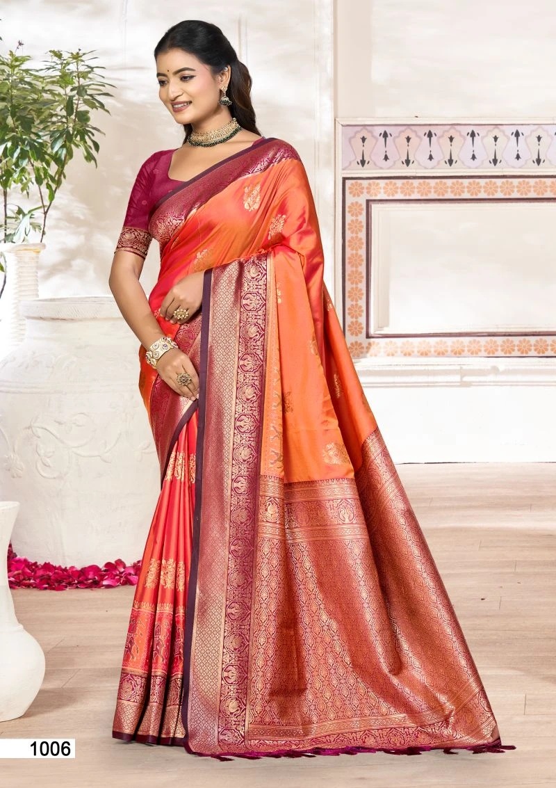 Bunawat Kavya Silk Soft Silk Woven Work Festival Saree 2
