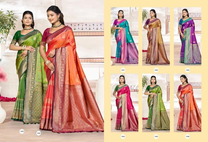 Bunawat Kavya Silk Soft Silk Woven Work Festival Saree 8