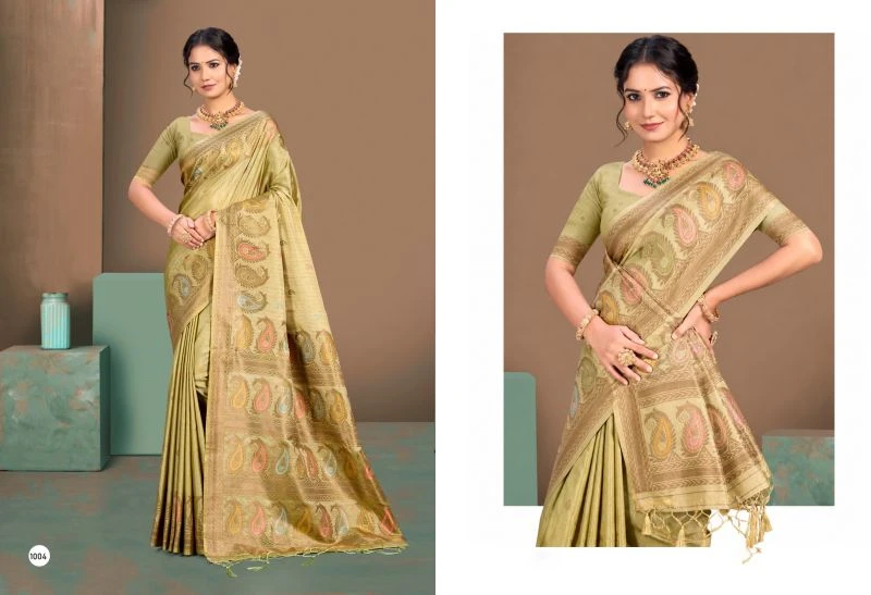 Bunawat Pure Silk Vol 7 Silk Sangam Printed Woven Work Saree 2