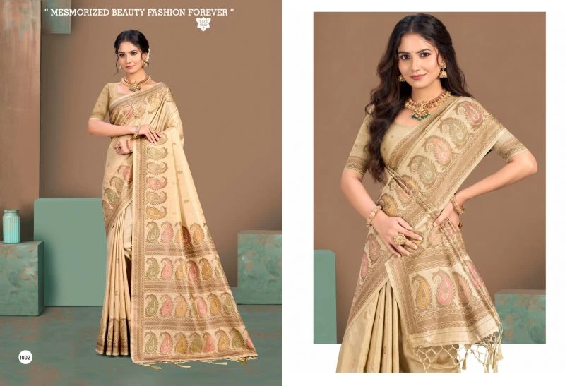 Bunawat Pure Silk Vol 7 Silk Sangam Printed Woven Work Saree 4
