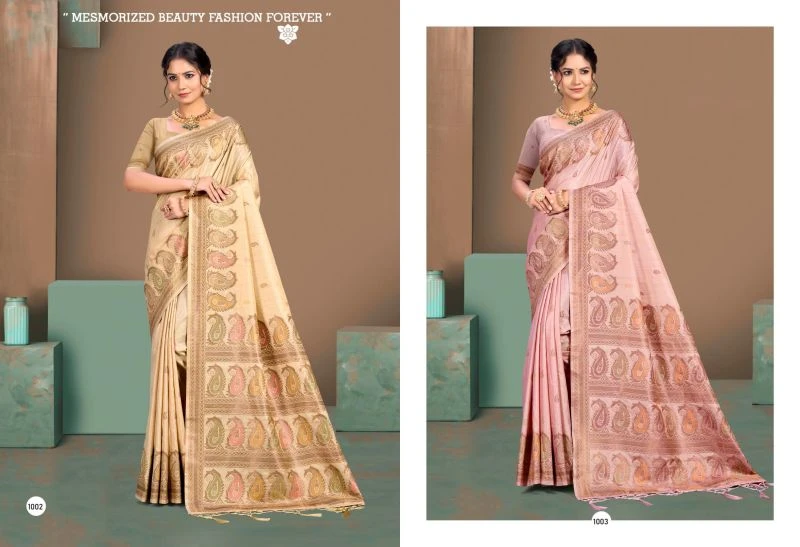 Bunawat Pure Silk Vol 7 Silk Sangam Printed Woven Work Saree 5