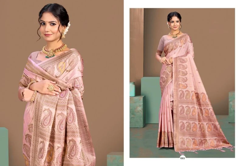Bunawat Pure Silk Vol 7 Silk Sangam Printed Woven Work Saree 6