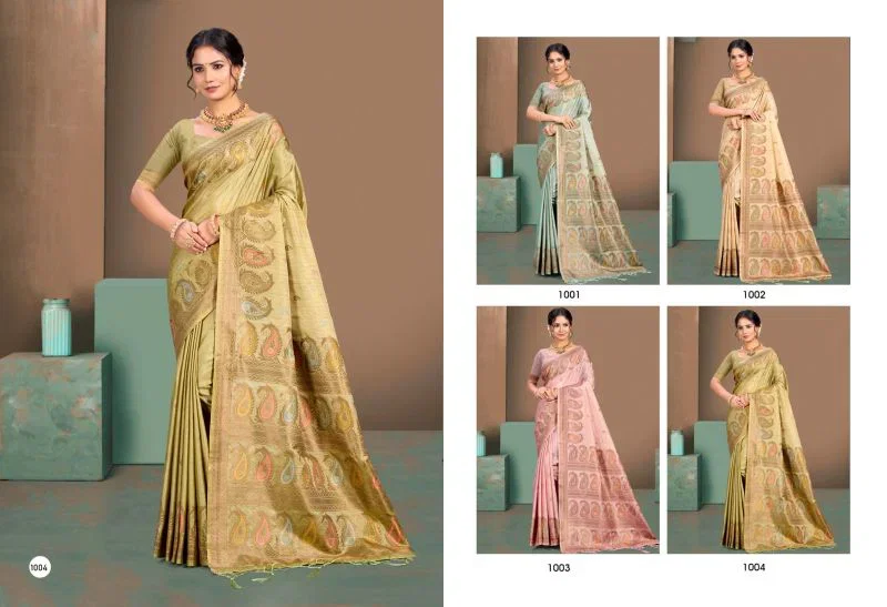 Bunawat Pure Silk Vol 7 Silk Sangam Printed Woven Work Saree 7