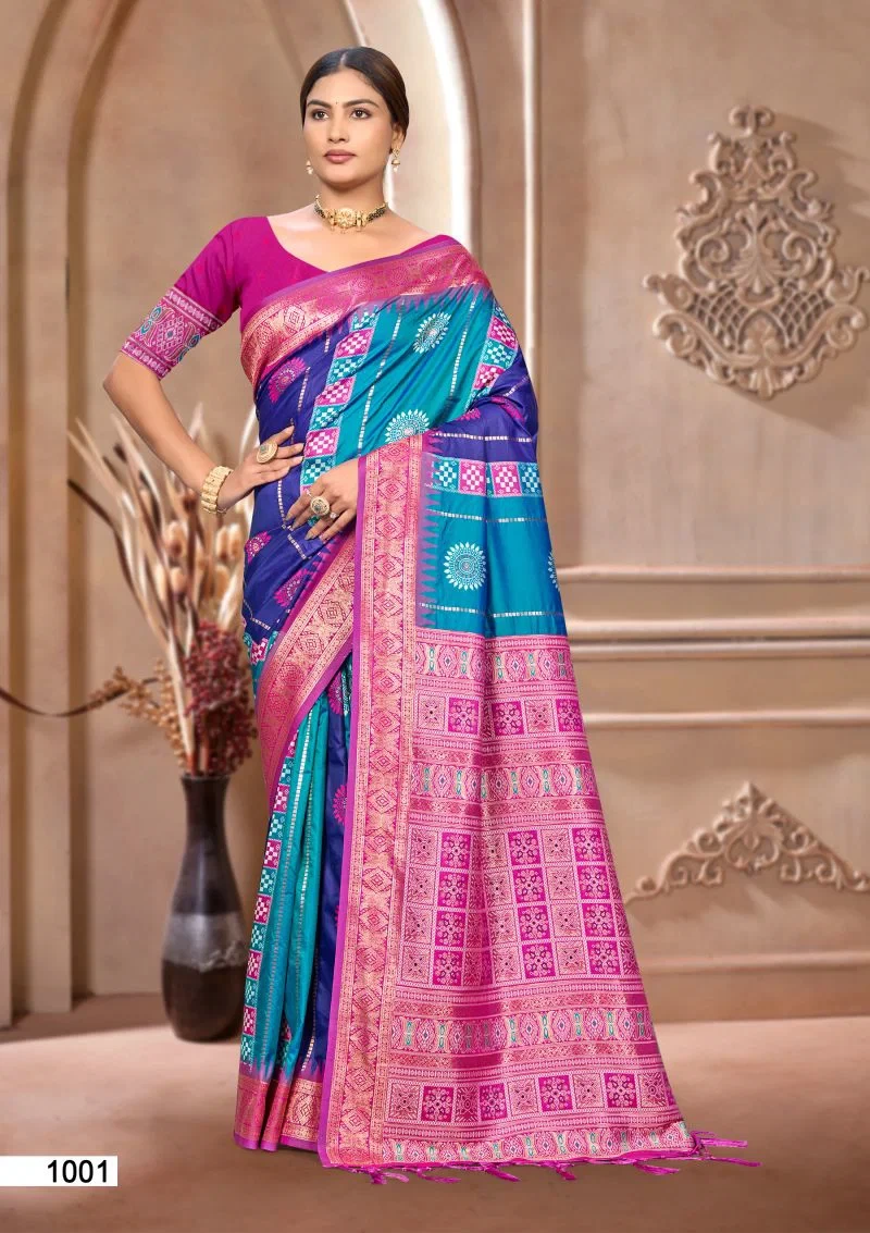 Bunawat Silk India Vol 2 Soft Silk Sangam Prints Saree Collection 2