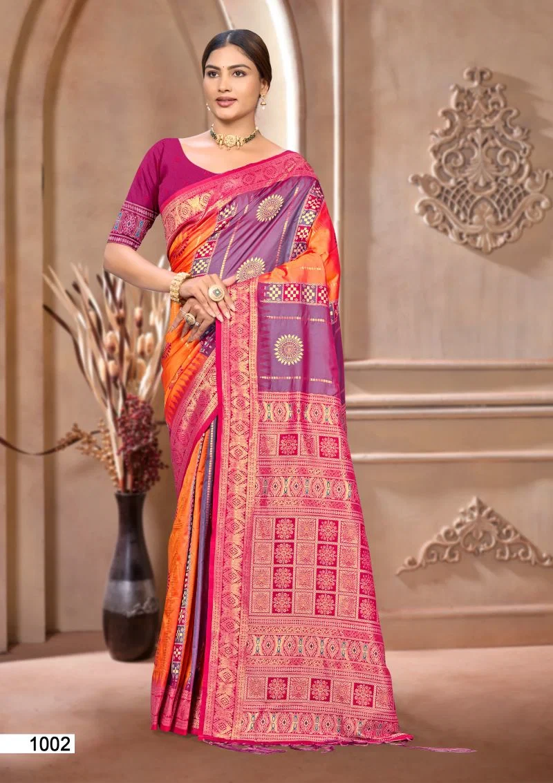 Bunawat Silk India Vol 2 Soft Silk Sangam Prints Saree Collection 3