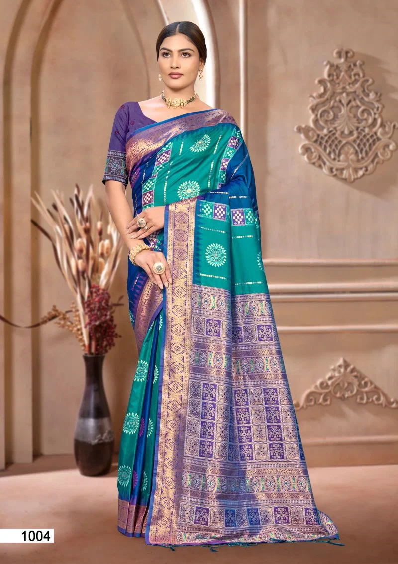Bunawat Silk India Vol 2 Soft Silk Sangam Prints Saree Collection 4