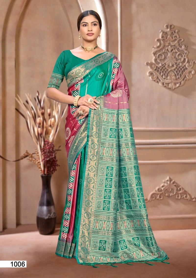 Bunawat Silk India Vol 2 Soft Silk Sangam Prints Saree Collection 5