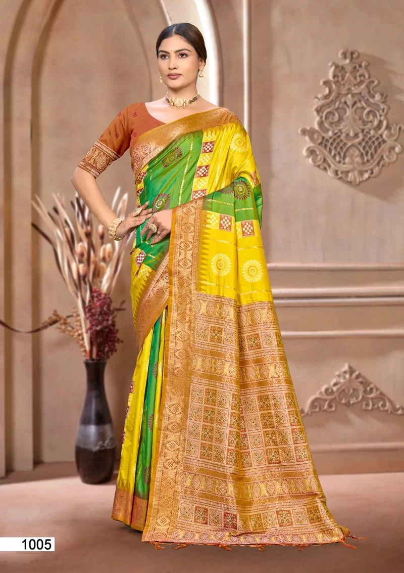 Bunawat Silk India Vol 2 Soft Silk Sangam Prints Saree Collection 6