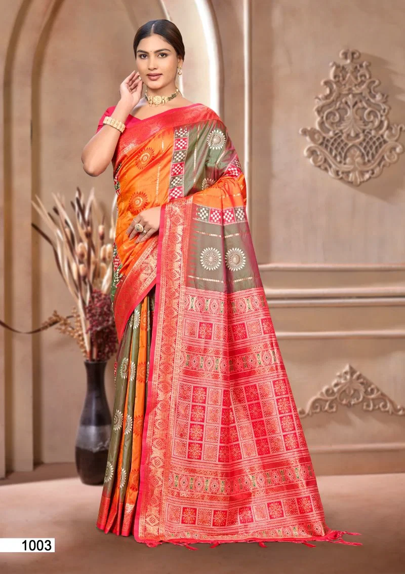 Bunawat Silk India Vol 2 Soft Silk Sangam Prints Saree Collection 7