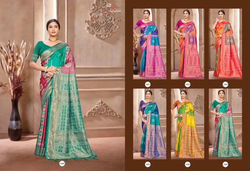 Bunawat Silk India Vol 2 Soft Silk Sangam Prints Saree Collection 8