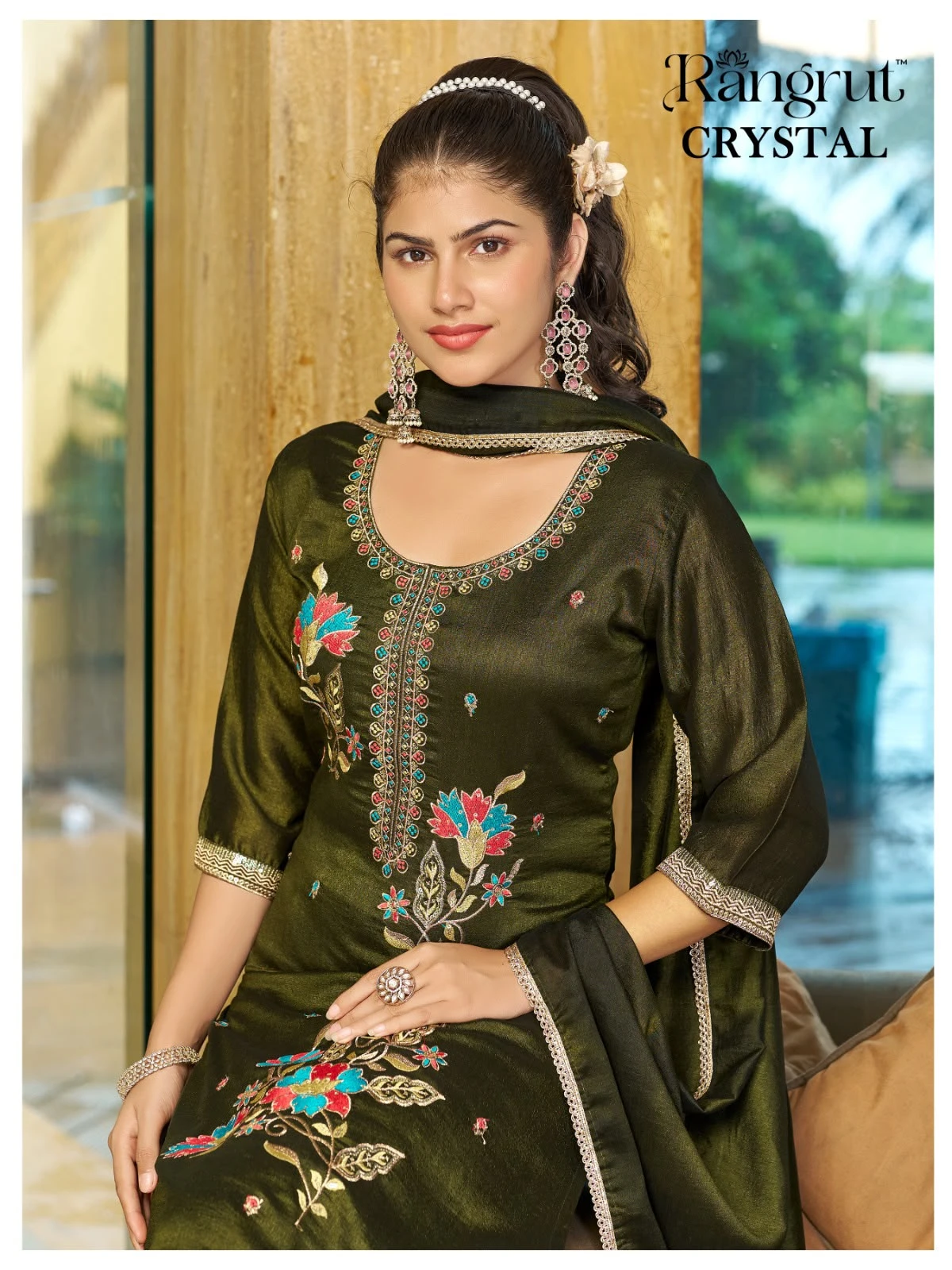 Crystal Straight Cut Ready Dress Ramgrut Wholesale 15