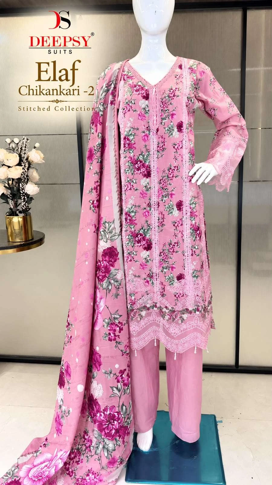 Deepsy Suits Elaf Chikankari Vol 2 Ready Made Collection - Readymade Dress 1