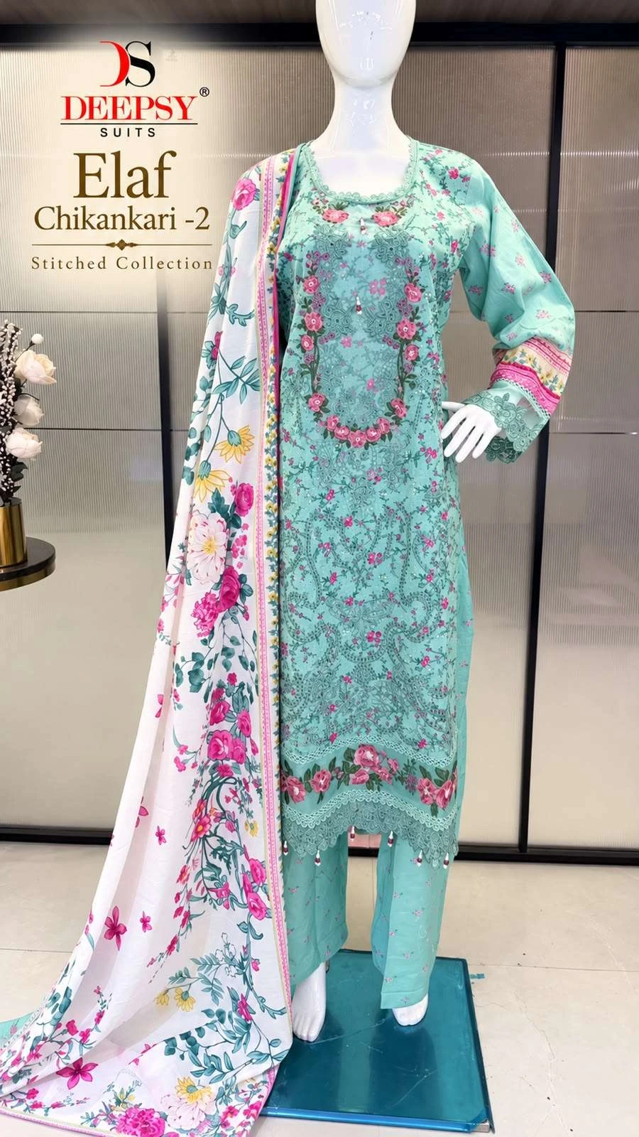 Deepsy Suits Elaf Chikankari Vol 2 Ready Made Collection - Readymade Dress 6