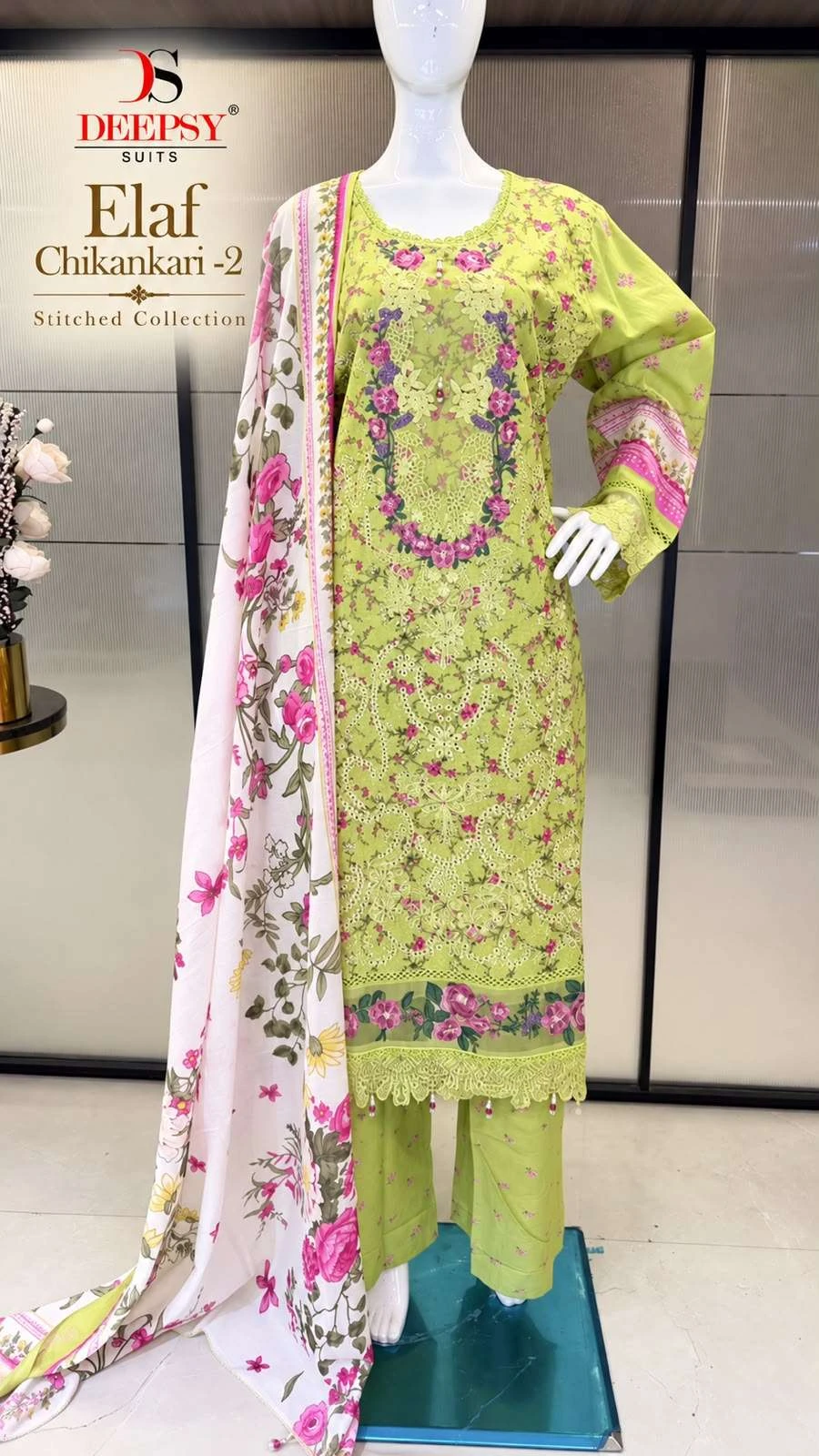 Deepsy Suits Elaf Chikankari Vol 2 Ready Made Collection - Readymade Dress 8