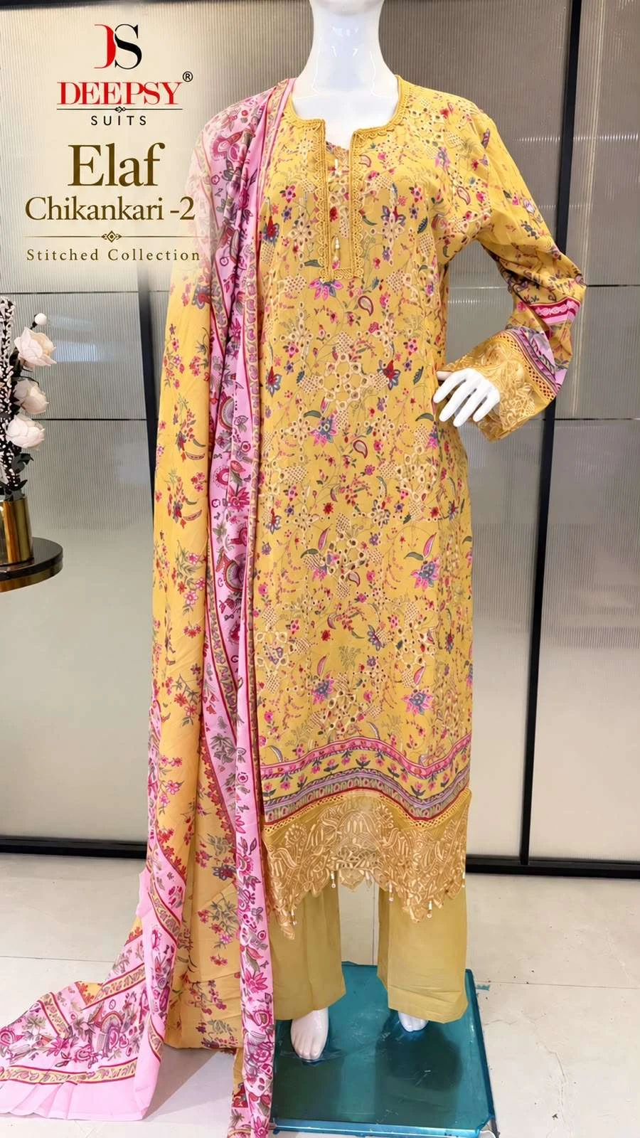Deepsy Suits Elaf Chikankari Vol 2 Ready Made Collection - Readymade Dress 9